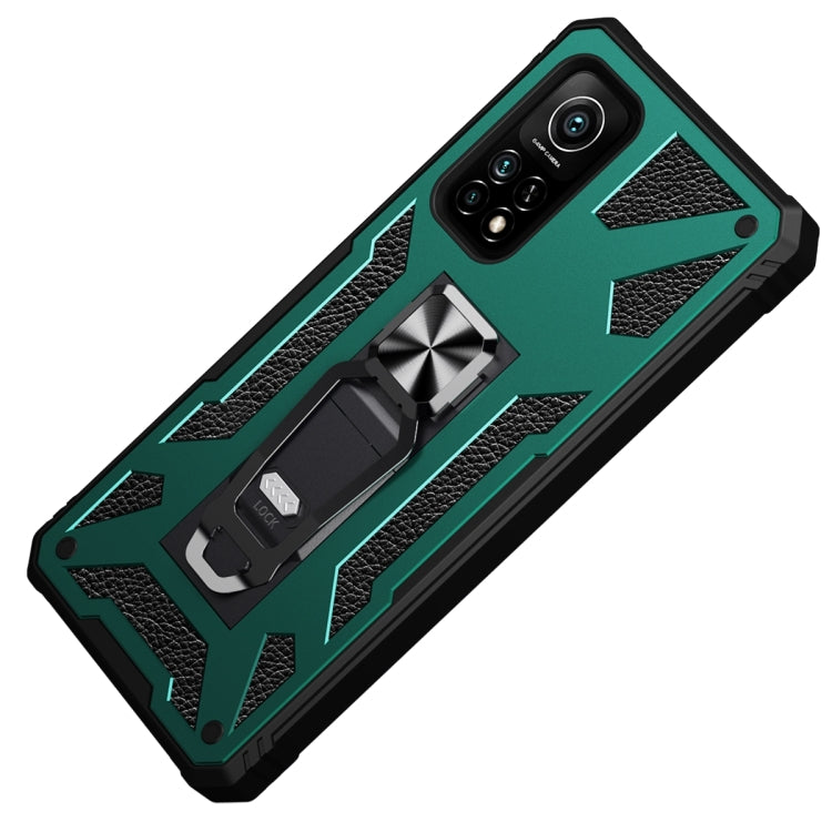 For Xiaomi Mi 10T 5G 10 PCS Variety Armor TPU + PC Shockproof Magnetic Protective Case with Folding Clip Holder