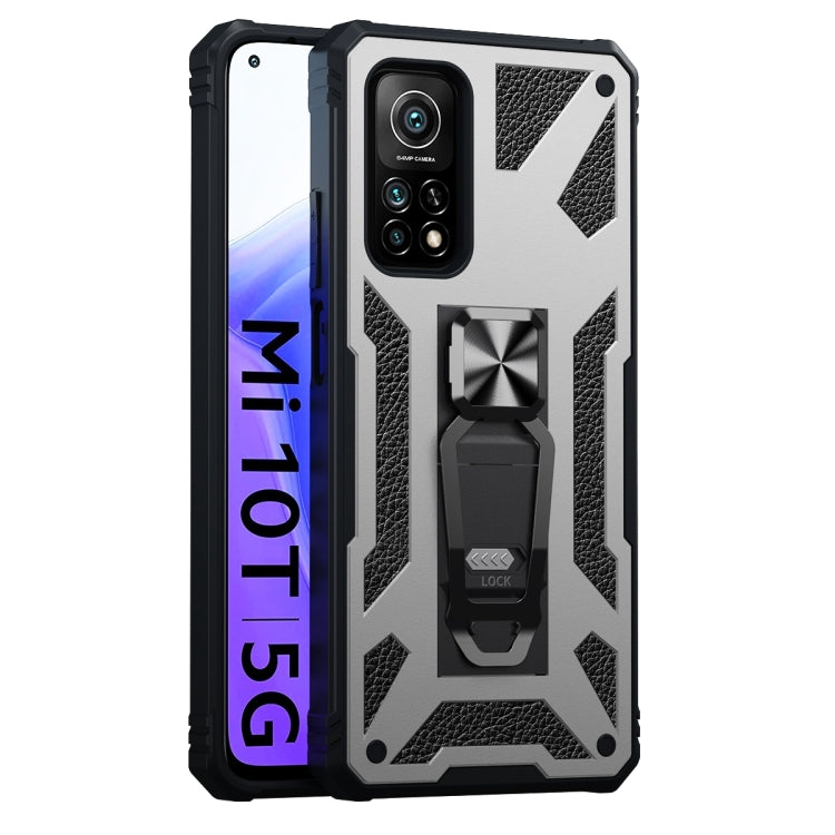 For Xiaomi Mi 10T 5G 10 PCS Variety Armor TPU + PC Shockproof Magnetic Protective Case with Folding Clip Holder