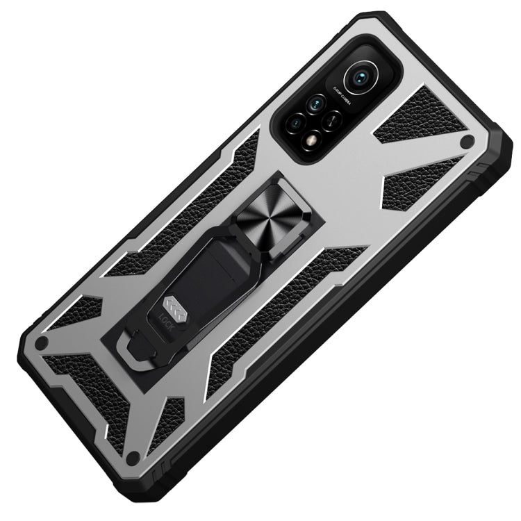 For Xiaomi Mi 10T 5G 10 PCS Variety Armor TPU + PC Shockproof Magnetic Protective Case with Folding Clip Holder