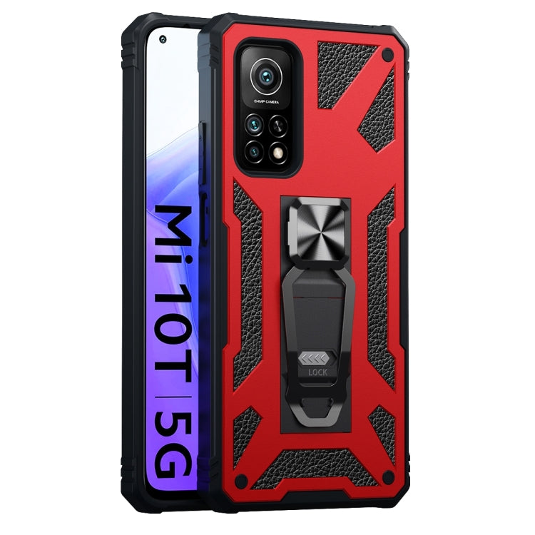 For Xiaomi Mi 10T 5G 10 PCS Variety Armor TPU + PC Shockproof Magnetic Protective Case with Folding Clip Holder