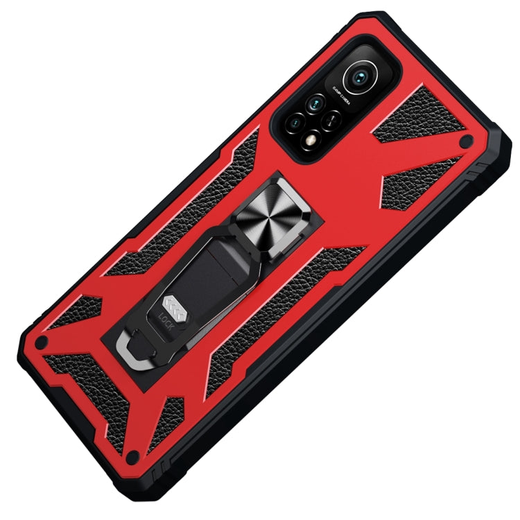 For Xiaomi Mi 10T 5G 10 PCS Variety Armor TPU + PC Shockproof Magnetic Protective Case with Folding Clip Holder