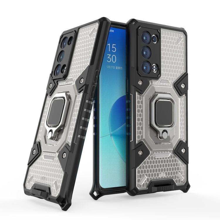 For OPPO Reno6 Pro+ 5G Space PC + TPU Ring Holder Protective Case