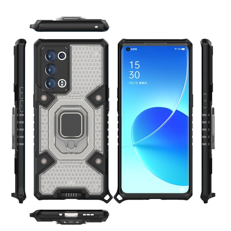 For OPPO Reno6 Pro+ 5G Space PC + TPU Ring Holder Protective Case