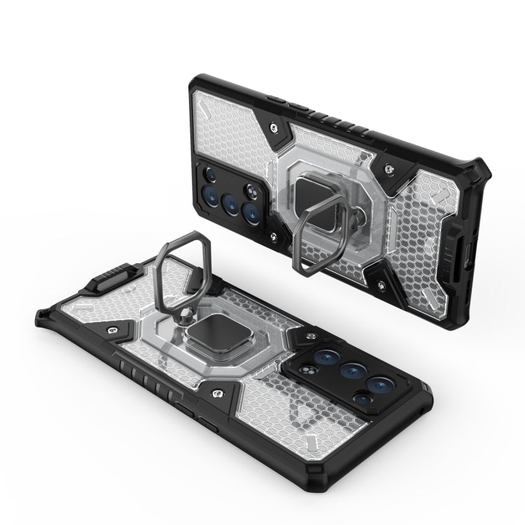 For OPPO Reno6 Pro+ 5G Space PC + TPU Ring Holder Protective Case