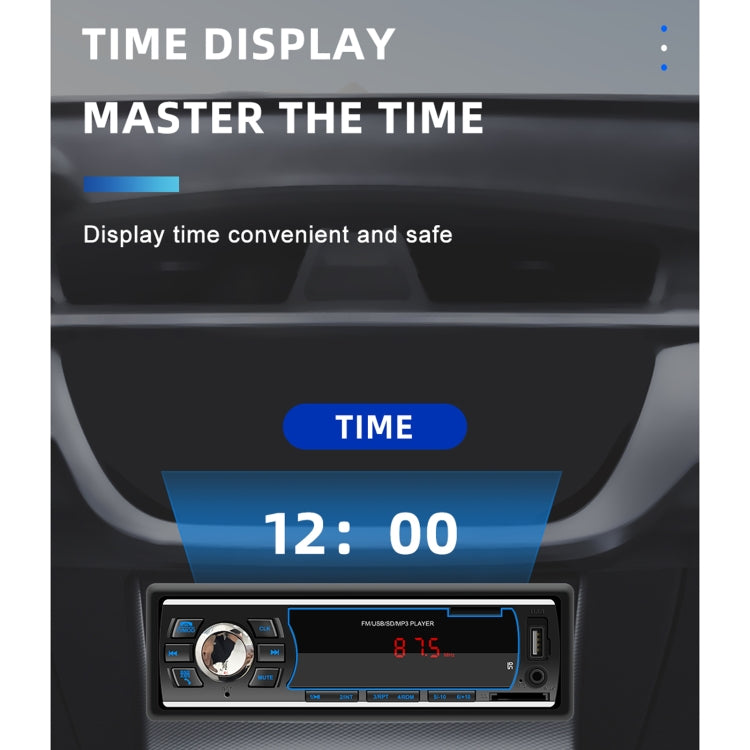 6249 Car MP3 Audio Player, Support Bluetooth Hand-free Calling / FM / USB / SD Card / AUX