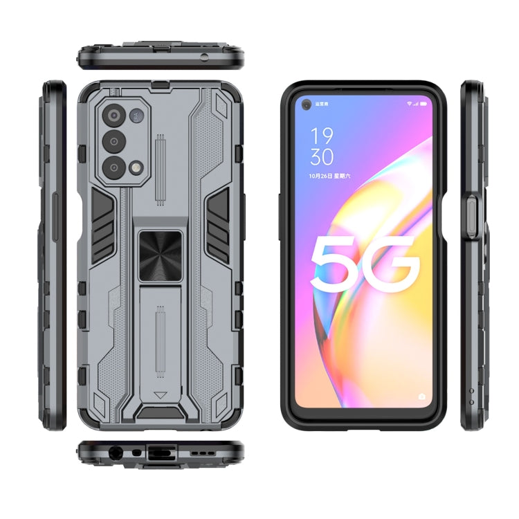 For OPPO A93 5G / For OnePlus Nord N200 5G Supersonic PC + TPU Shock-proof Protective Case with Holder