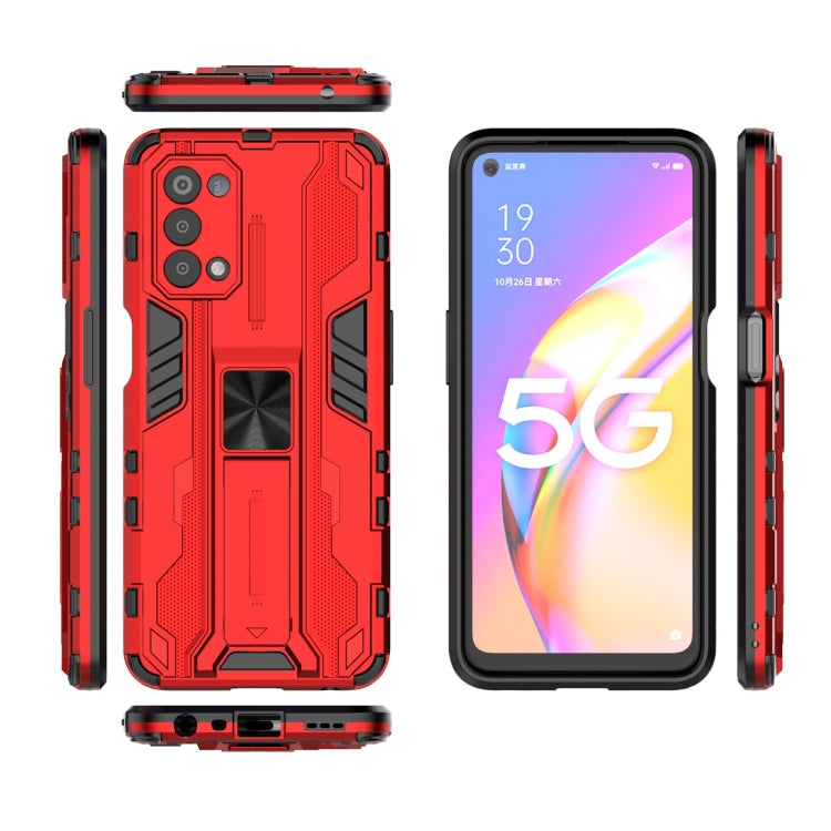For OPPO A93 5G / For OnePlus Nord N200 5G Supersonic PC + TPU Shock-proof Protective Case with Holder