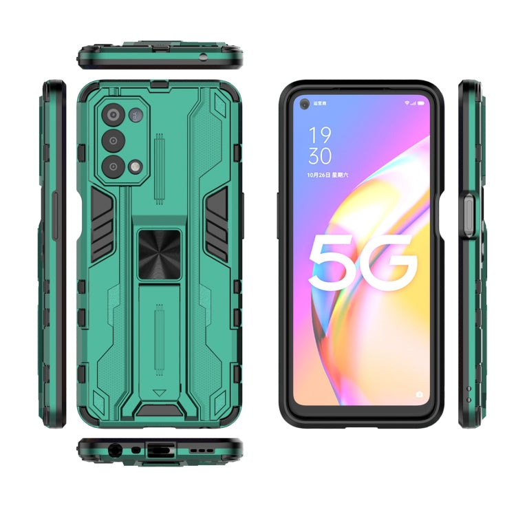 For OPPO A93 5G / For OnePlus Nord N200 5G Supersonic PC + TPU Shock-proof Protective Case with Holder