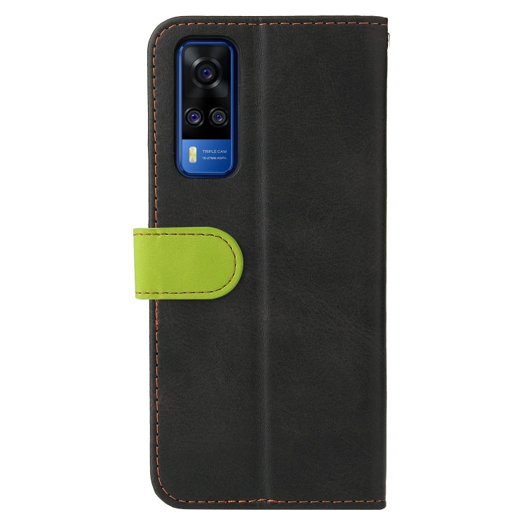 For vivo Y51 2020 / Y31 2021 Business Stitching-Color Horizontal Flip PU Leather Case with Holder & Card Slots & Photo Frame