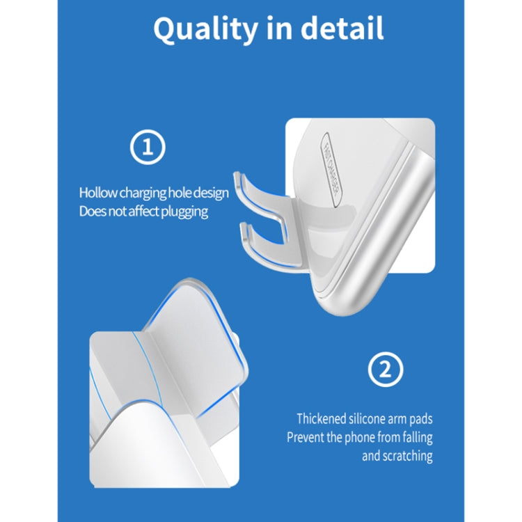 V8 15W 360 Degree Rotatable Smart Sensor Car Wireless Charger Phone Holder