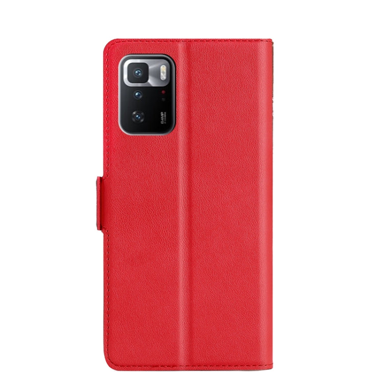 For Xiaomi Redmi Note 10 Pro 5G / Poco X3 GT Ultra-thin Voltage Side Buckle PU + TPU Horizontal Flip Leather Case with Holder & Card Slot