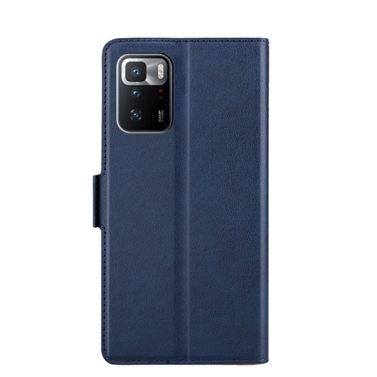 For Xiaomi Redmi Note 10 Pro 5G / Poco X3 GT Ultra-thin Voltage Side Buckle PU + TPU Horizontal Flip Leather Case with Holder & Card Slot