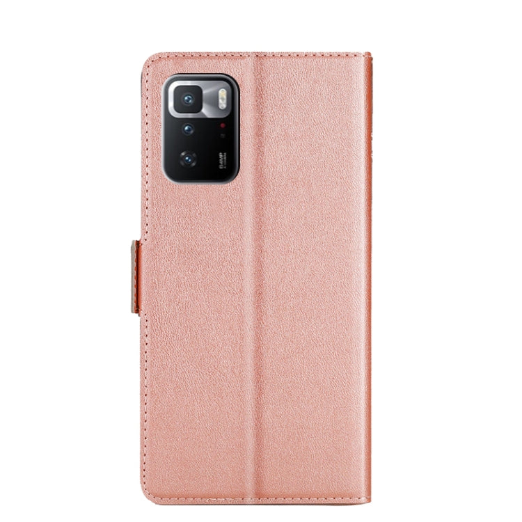For Xiaomi Redmi Note 10 Pro 5G / Poco X3 GT Ultra-thin Voltage Side Buckle PU + TPU Horizontal Flip Leather Case with Holder & Card Slot