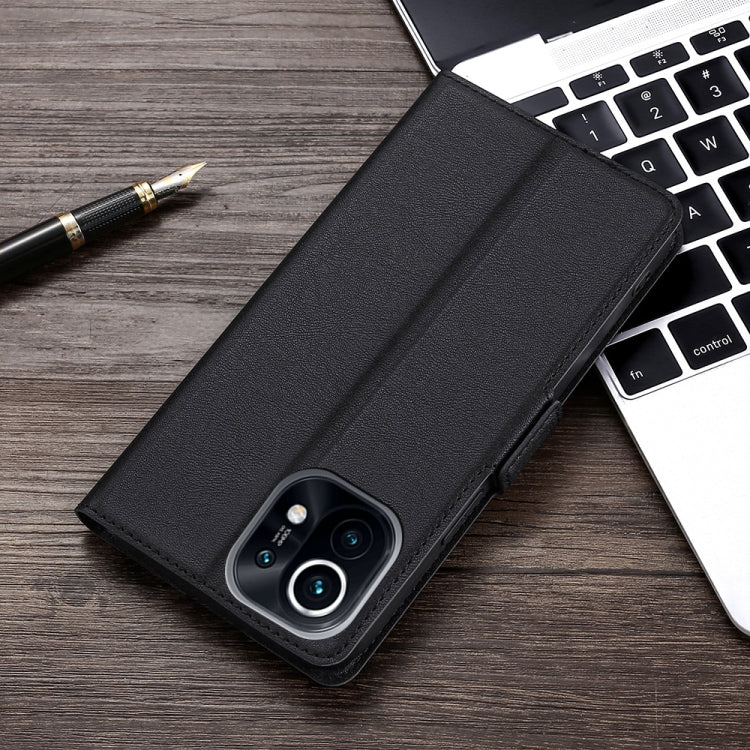 For Xiaomi Mi 11 Ultra-thin Voltage Side Buckle PU + TPU Horizontal Flip Leather Case with Holder & Card Slot