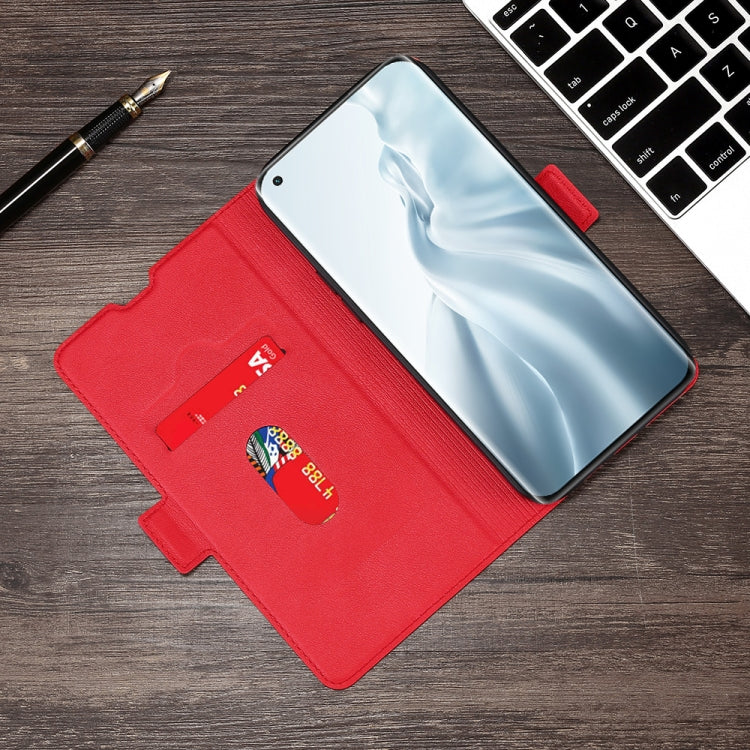 For Xiaomi Mi 11 Ultra-thin Voltage Side Buckle PU + TPU Horizontal Flip Leather Case with Holder & Card Slot