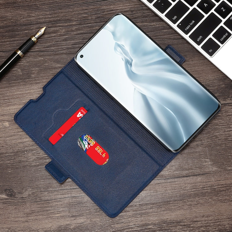 For Xiaomi Mi 11 Ultra-thin Voltage Side Buckle PU + TPU Horizontal Flip Leather Case with Holder & Card Slot