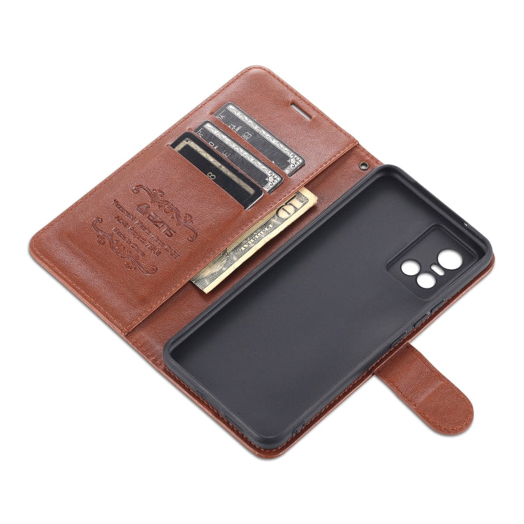 For vivo S10 / S10 Pro AZNS Sheepskin Texture Horizontal Flip Leather Case with Holder & Card Slots & Wallet