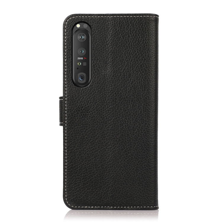 For Sony Xperia 1 III Litchi Texture PU + TPU Horizontal Flip Leather Case with Holder & Card Slots & Wallet