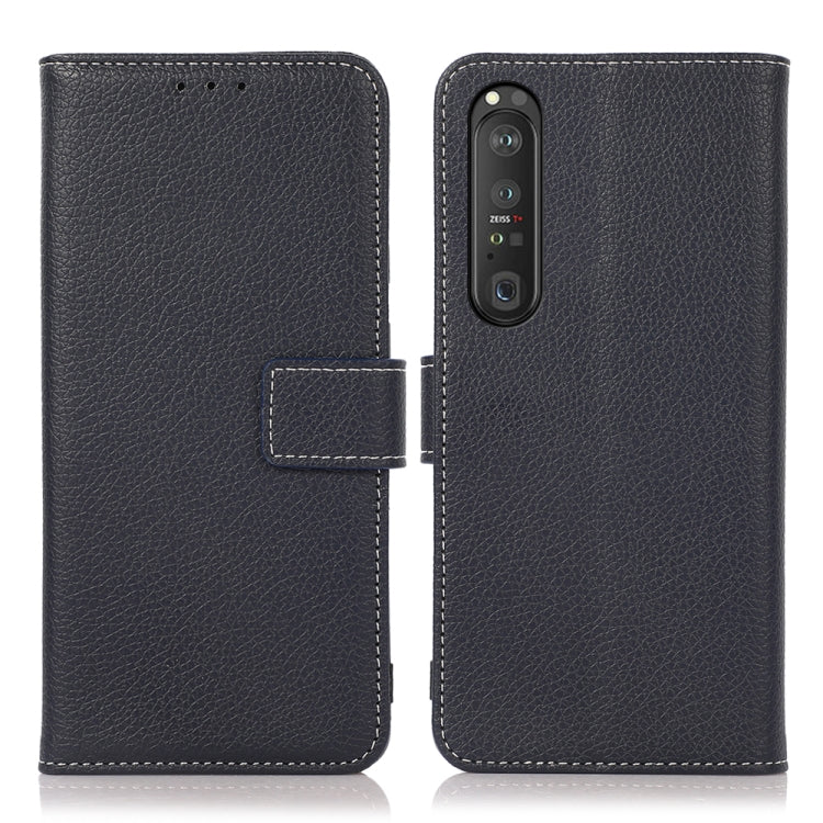 For Sony Xperia 1 III Litchi Texture PU + TPU Horizontal Flip Leather Case with Holder & Card Slots & Wallet