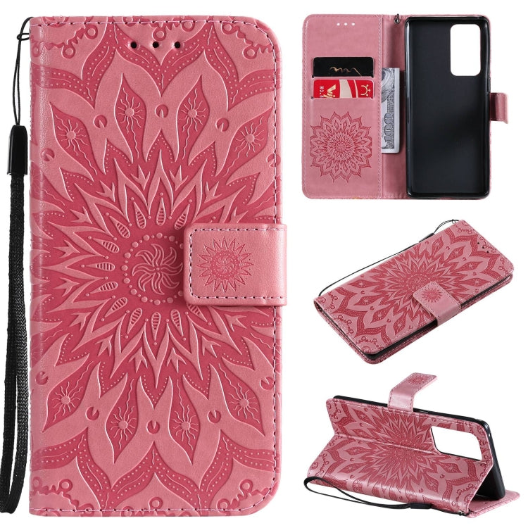 For OPPO Reno6 Pro+ 5G Sun Embossing Pattern Horizontal Flip Leather Case with Card Slot & Holder & Wallet & Lanyard