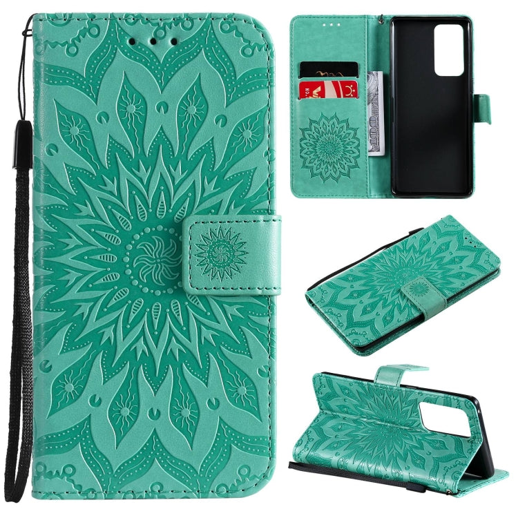 For OPPO Reno6 Pro+ 5G Sun Embossing Pattern Horizontal Flip Leather Case with Card Slot & Holder & Wallet & Lanyard