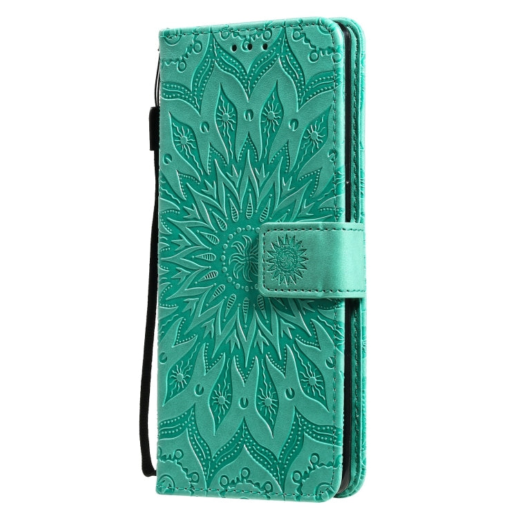 For OPPO Reno6 Pro+ 5G Sun Embossing Pattern Horizontal Flip Leather Case with Card Slot & Holder & Wallet & Lanyard