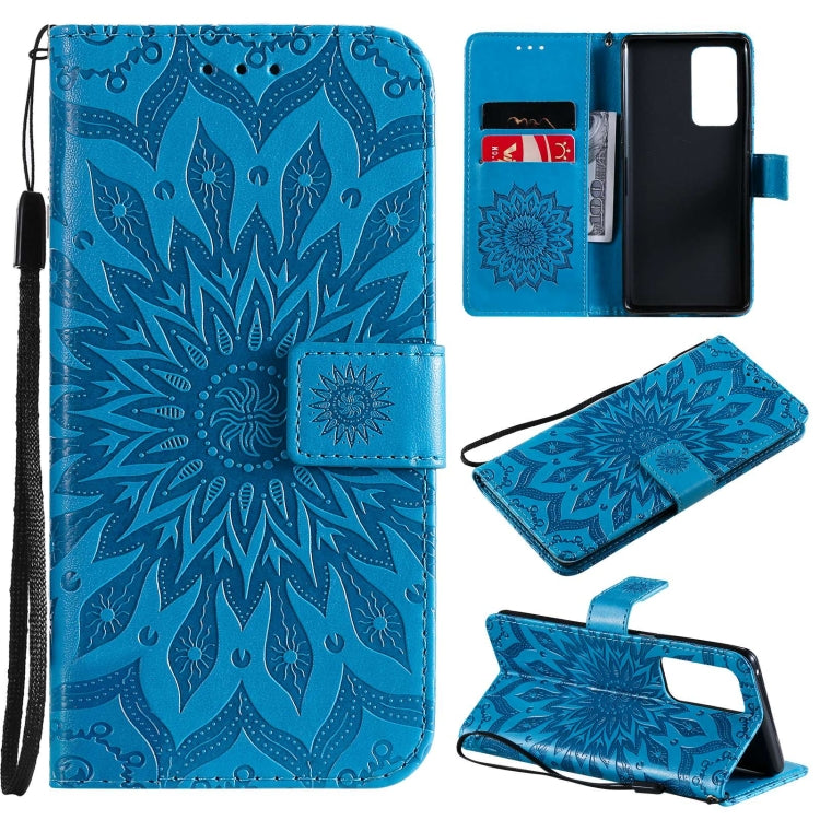 For OPPO Reno6 Pro+ 5G Sun Embossing Pattern Horizontal Flip Leather Case with Card Slot & Holder & Wallet & Lanyard