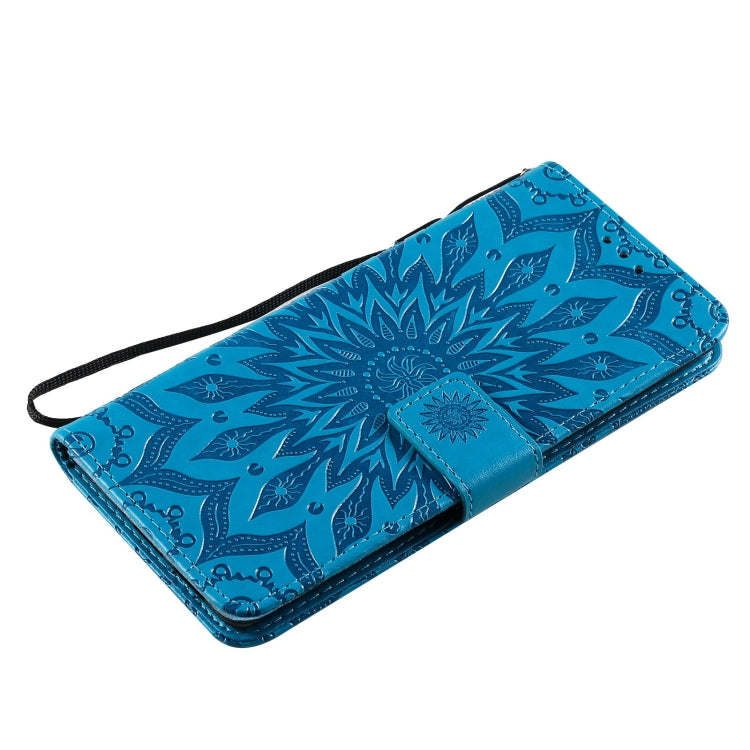 For OPPO Reno6 Pro+ 5G Sun Embossing Pattern Horizontal Flip Leather Case with Card Slot & Holder & Wallet & Lanyard