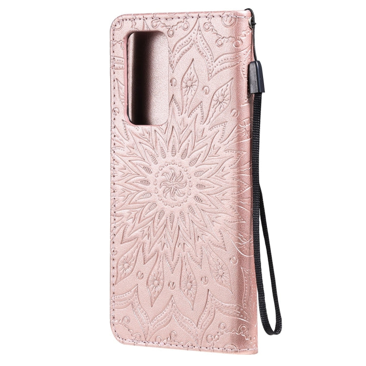 For OPPO Reno6 Pro+ 5G Sun Embossing Pattern Horizontal Flip Leather Case with Card Slot & Holder & Wallet & Lanyard