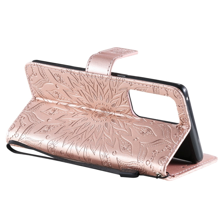 For OPPO Reno6 Pro+ 5G Sun Embossing Pattern Horizontal Flip Leather Case with Card Slot & Holder & Wallet & Lanyard