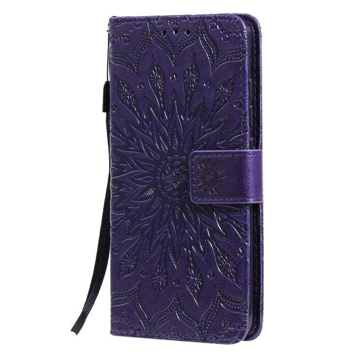 For vivo Y1s / Y90 / Y91C Sun Embossing Pattern Horizontal Flip Leather Case with Card Slot & Holder & Wallet & Lanyard