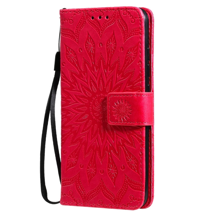 For vivo Y1s / Y90 / Y91C Sun Embossing Pattern Horizontal Flip Leather Case with Card Slot & Holder & Wallet & Lanyard