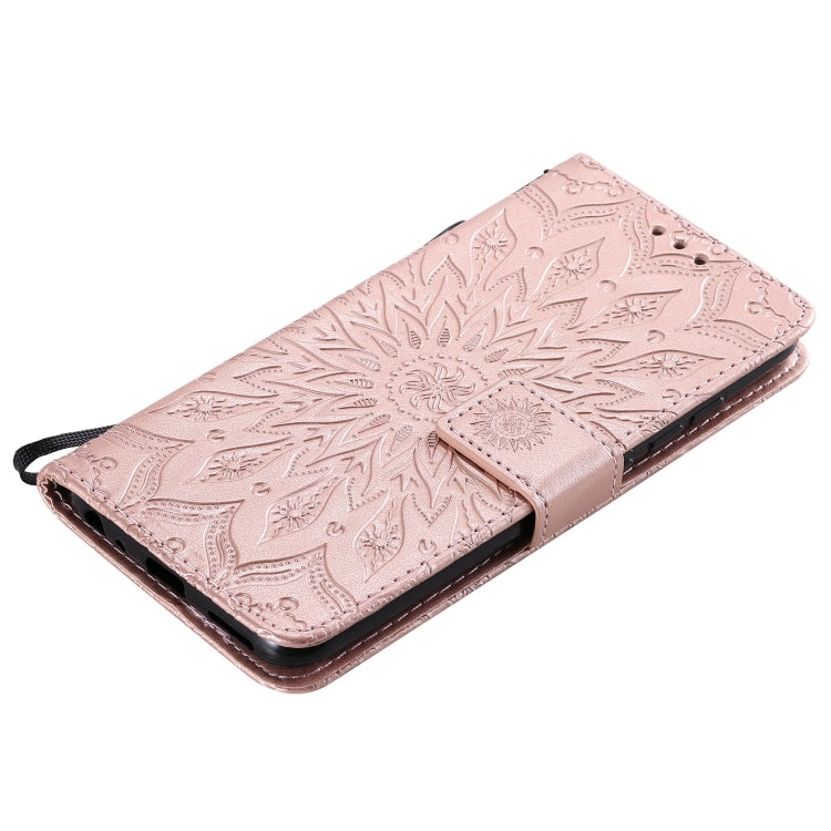 For vivo Y1s / Y90 / Y91C Sun Embossing Pattern Horizontal Flip Leather Case with Card Slot & Holder & Wallet & Lanyard