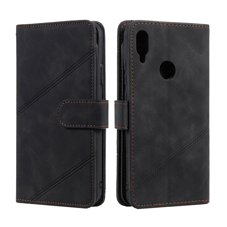 For Xiaomi Redmi Note 7 Skin Feel Business Horizontal Flip PU Leather Case with Holder & Multi-Card Slots & Wallet & Lanyard & Photo Frame