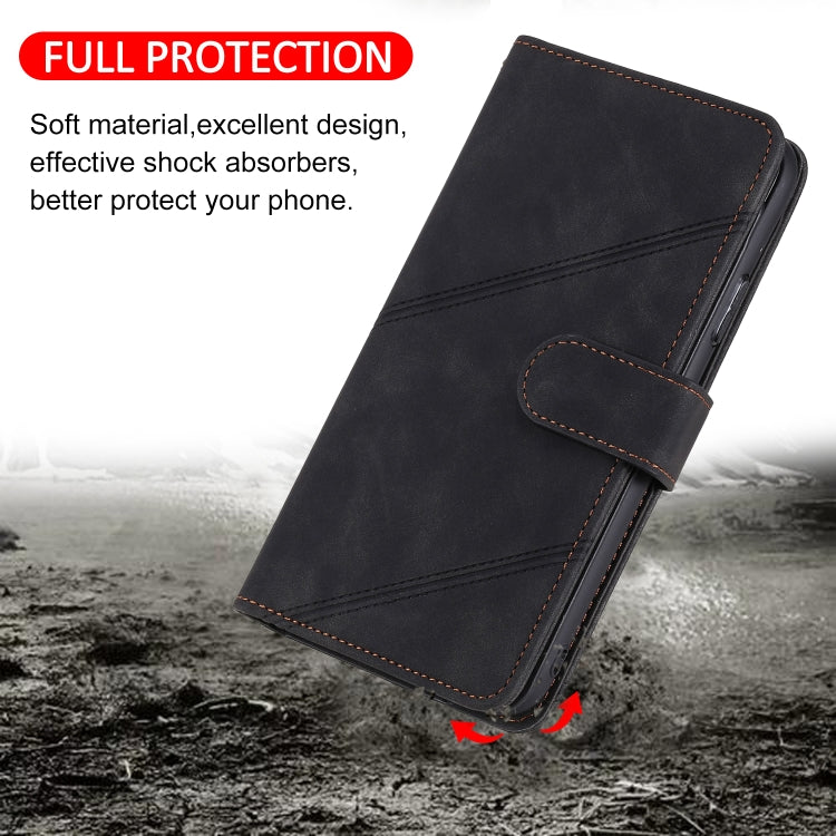For Xiaomi Redmi Note 7 Skin Feel Business Horizontal Flip PU Leather Case with Holder & Multi-Card Slots & Wallet & Lanyard & Photo Frame