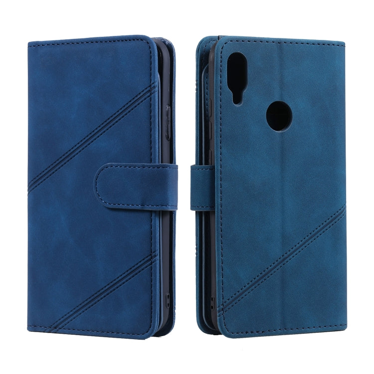 For Xiaomi Redmi Note 7 Skin Feel Business Horizontal Flip PU Leather Case with Holder & Multi-Card Slots & Wallet & Lanyard & Photo Frame