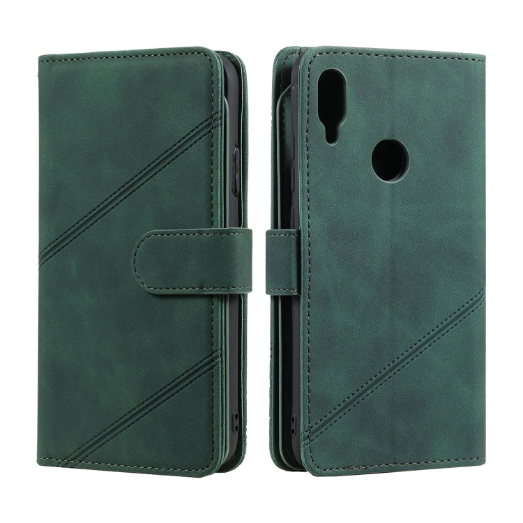 For Xiaomi Redmi Note 7 Skin Feel Business Horizontal Flip PU Leather Case with Holder & Multi-Card Slots & Wallet & Lanyard & Photo Frame
