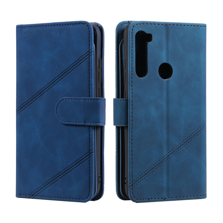 For Xiaomi Redmi Note 8 Skin Feel Business Horizontal Flip PU Leather Case with Holder & Multi-Card Slots & Wallet & Lanyard & Photo Frame