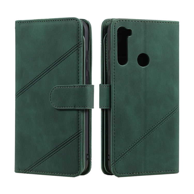 For Xiaomi Redmi Note 8 Skin Feel Business Horizontal Flip PU Leather Case with Holder & Multi-Card Slots & Wallet & Lanyard & Photo Frame