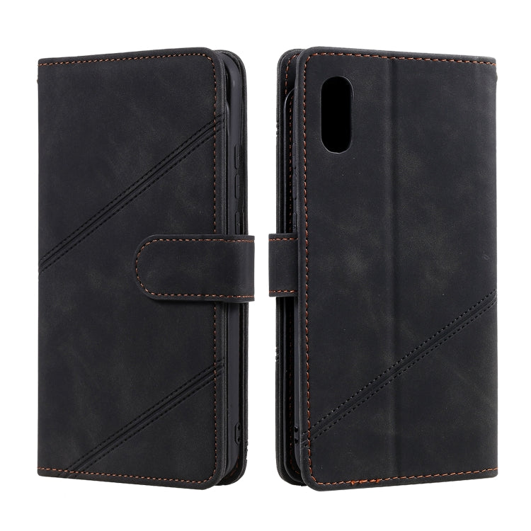 For Xiaomi Redmi 9A Skin Feel Business Horizontal Flip PU Leather Case with Holder & Multi-Card Slots & Wallet & Lanyard & Photo Frame