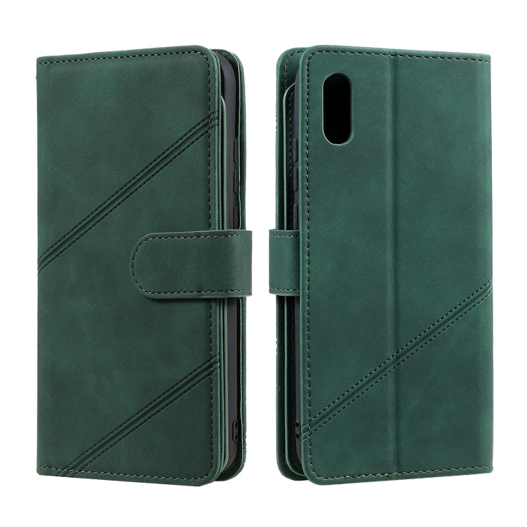 For Xiaomi Redmi 9A Skin Feel Business Horizontal Flip PU Leather Case with Holder & Multi-Card Slots & Wallet & Lanyard & Photo Frame