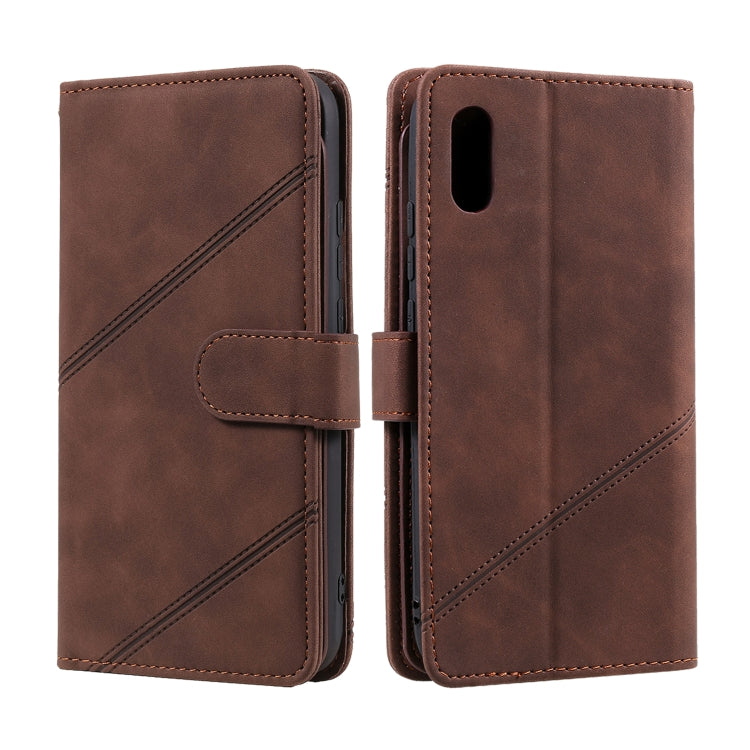 For Xiaomi Redmi 9A Skin Feel Business Horizontal Flip PU Leather Case with Holder & Multi-Card Slots & Wallet & Lanyard & Photo Frame