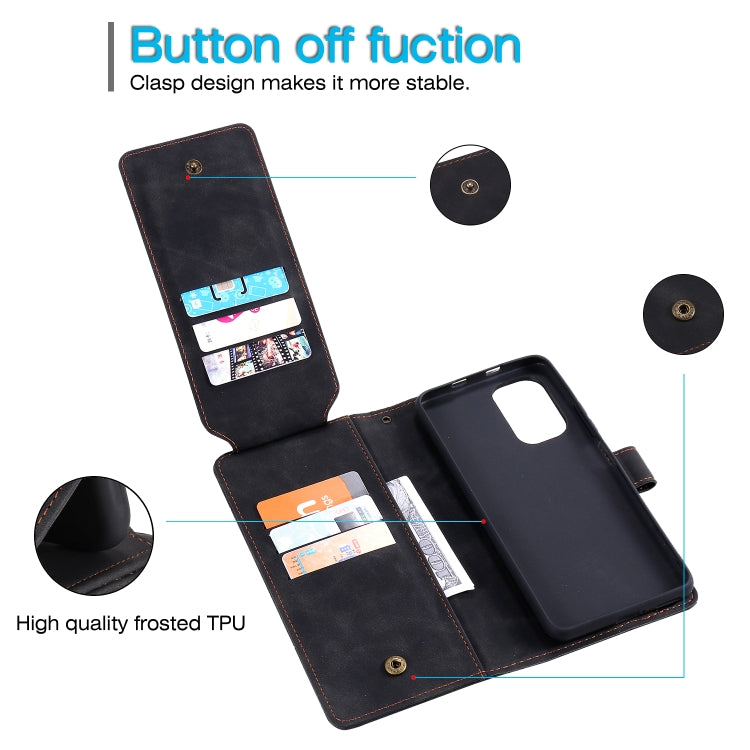 For Xiaomi Redmi K40 / K40 Pro Skin Feel Business Horizontal Flip PU Leather Case with Holder & Multi-Card Slots & Wallet & Lanyard & Photo Frame