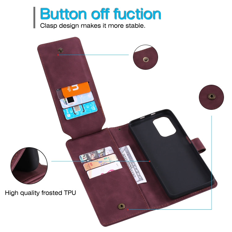 For Xiaomi Redmi K40 / K40 Pro Skin Feel Business Horizontal Flip PU Leather Case with Holder & Multi-Card Slots & Wallet & Lanyard & Photo Frame