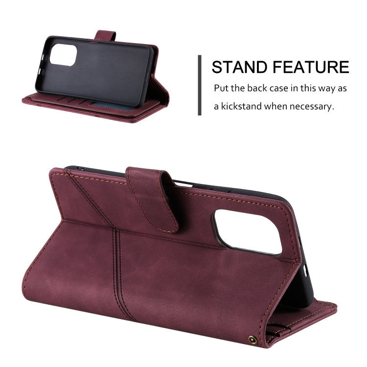 For Xiaomi Redmi K40 / K40 Pro Skin Feel Business Horizontal Flip PU Leather Case with Holder & Multi-Card Slots & Wallet & Lanyard & Photo Frame