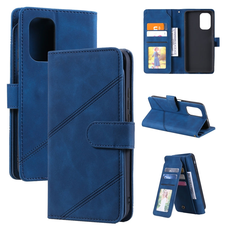 For Xiaomi Redmi K40 / K40 Pro Skin Feel Business Horizontal Flip PU Leather Case with Holder & Multi-Card Slots & Wallet & Lanyard & Photo Frame