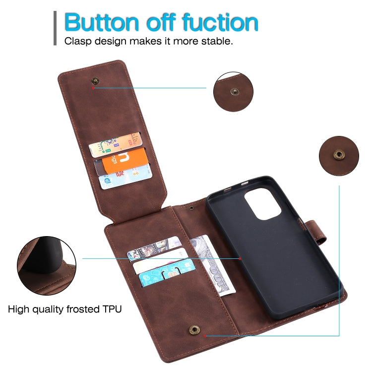 For Xiaomi Redmi K40 / K40 Pro Skin Feel Business Horizontal Flip PU Leather Case with Holder & Multi-Card Slots & Wallet & Lanyard & Photo Frame