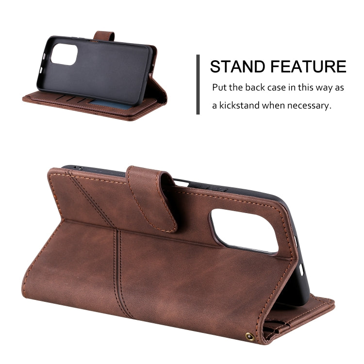 For Xiaomi Redmi K40 / K40 Pro Skin Feel Business Horizontal Flip PU Leather Case with Holder & Multi-Card Slots & Wallet & Lanyard & Photo Frame