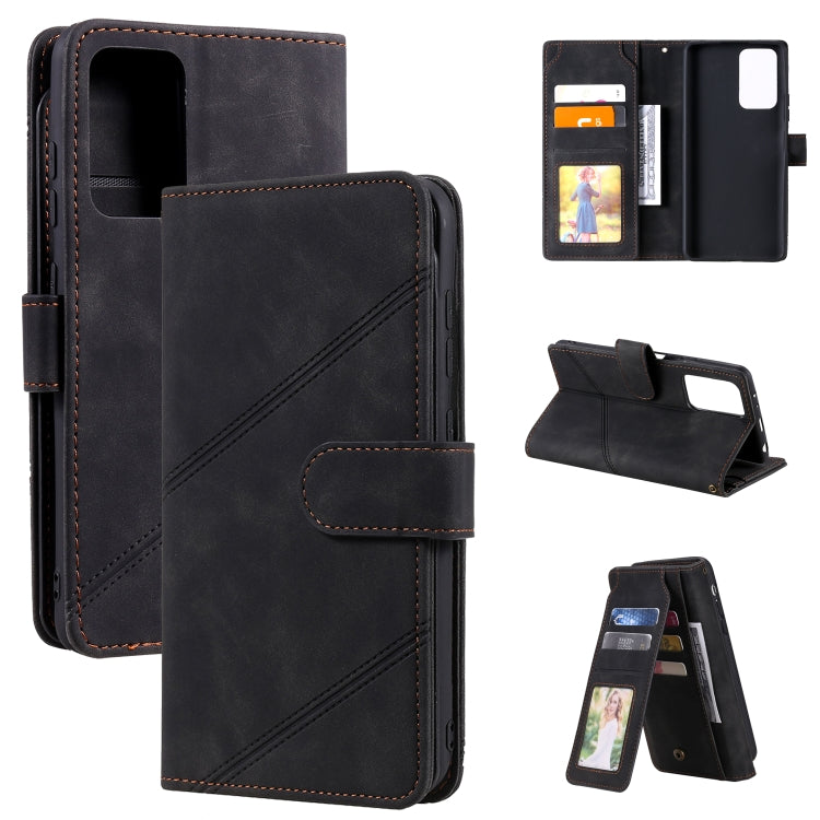 For Xiaomi Redmi Note 10 Pro Skin Feel Business Horizontal Flip PU Leather Case with Holder & Multi-Card Slots & Wallet & Lanyard & Photo Frame