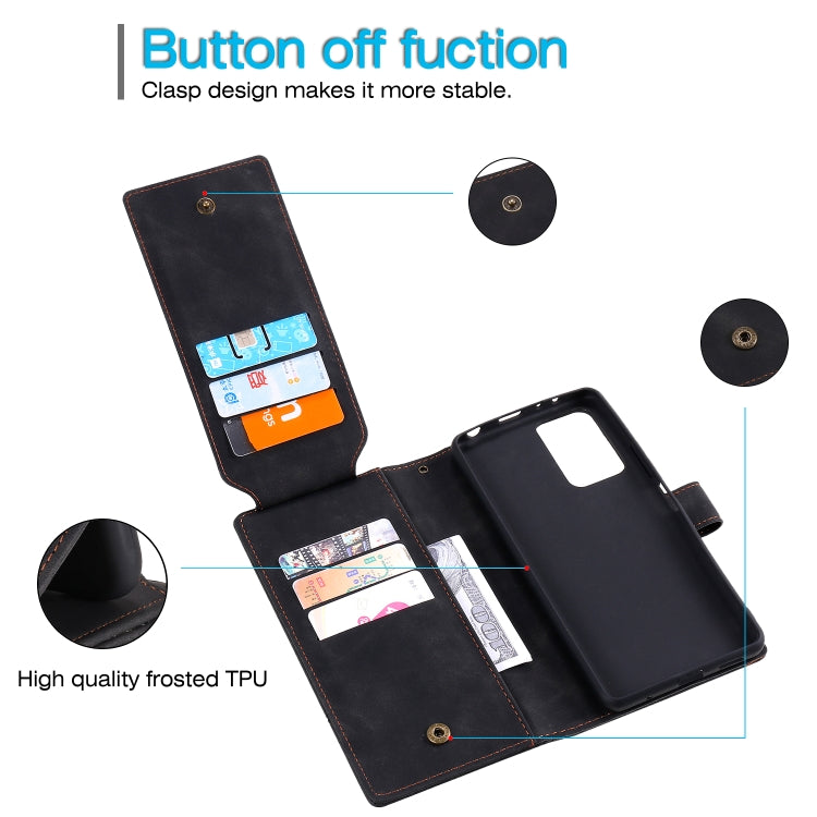 For Xiaomi Redmi Note 10 Pro Skin Feel Business Horizontal Flip PU Leather Case with Holder & Multi-Card Slots & Wallet & Lanyard & Photo Frame